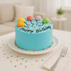 Blue Vanilla Birthday Bliss Cake (1 Kg) Online