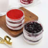 Blueberry and Red Velvet Jar Cakes Online