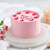 Shop Blush Pink I Love You Cake (1 Kg)
