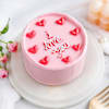 Blush Pink I Love You Cake (1 Kg) Online