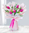 Blushing Pink Tulip Bouquet Online