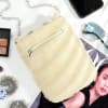 Buy Boho White Mobile Sling Jute Bag