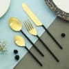 Bold Black Cutlery Set (4 Pcs.) Online