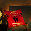 Buy Borrow A Kiss Valentine LED Satin Cushion