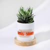 Boss-some Haworthia Succulent With Personalized Planter Online