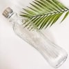 Buy Bottle With Silver Cap - Asymmetric - Glass - 1000ml - Single Piece