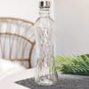 Bottle With Silver Cap - Asymmetric - Glass - 1000ml - Single Piece Online