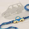 Gift Bountiful Kids Car Rakhi And Chocolate Bar