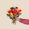Bouquet de roses multicolores - Multicolored rose bouquet Online