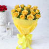 Gift Bouquet of 15 Yellow Roses