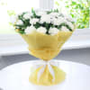 Gift Bouquet of 20 White Carnations