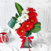 Buy Bouquet of Mixed Gerberas in Glass Vase (5 Stems Each)