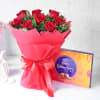 Bouquet Of Romance With Assorted Chocolates Box Online
