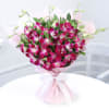Bouquet of Six Purple Orchids Online