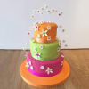 Bright Colourful Flowery Cake (5 Kg) Online