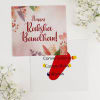 Gift Bright Floral Heart Pendant Hamper For Sister