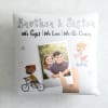 Gift Brother & Sister Personalized Satin Pillow