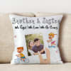 Buy Brother & Sister Personalized Satin Pillow