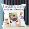 Brother & Sister Personalized Satin Pillow Online