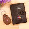 Buy Brown 3-in-1 Diary Pen & Key Chain Gift Set - Customized with Logo