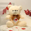 Brown Bow Tie Teddy Bear With Personalized Heart Panel Online