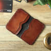 Buy Brown Croc Embossed Leather Card Holder