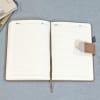 Shop Brown DIary And Pen Set - Customized With Logo And Name