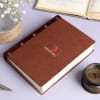 Gift Brown Leathjer Journal - Customized WIth Logo