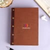 Brown Leathjer Journal - Customized WIth Logo Online