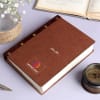 Gift Brown Leathjer Journal - Customized WIth Logo And Name