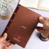 Buy Brown Leathjer Journal - Customized WIth Logo And Name
