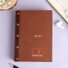Brown Leathjer Journal - Customized WIth Logo And Name Online