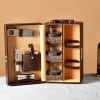 Gift Brown Portable Personalized Bar Set In Case