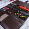 Buy Brown PU Leather Personalized Multi-Utility Organizer