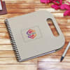 Brown Spiral Notepad with Sticky Notes & Pen- Customized with Logo Online