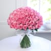 Bunch of 100 Pink Roses Online