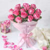 Gift Bunch of 15 Pink Roses