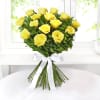 Gift Bunch of 15 Yellow Roses with Ferrero Rocher