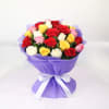 Bunch of 25 Assorted Colour Roses Online