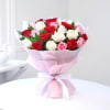 Buy Bunch Of 25 Mix Roses With 16pc Ferrero Rocher