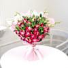 Gift Bunch of 6 Purple Orchids with Cupcakes