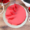 Gift Bunch Of Hearts Valentine Strawberry Fresh Cream Cake (1 kg)