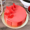 Bunch Of Hearts Valentine Strawberry Fresh Cream Cake (Half kg) Online