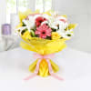 Gift Bunch of Mix Flowers with Delicious Cupcakes