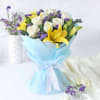 Bunch of Roses & Lilies in Tissue Wrapping Online