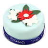 BUTTERFLIES AND FLOWERS CAKE Online