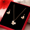 Shop Butterfly Designed Gold Plated Necklace Set