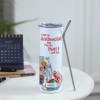 Gift Call Me Antisocial Personalized Stainless Steel Tumbler With Straw
