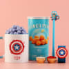 Captain America Love Rakhi Set for Kids Online