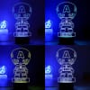 Shop Captain America Personalized LED Lamp